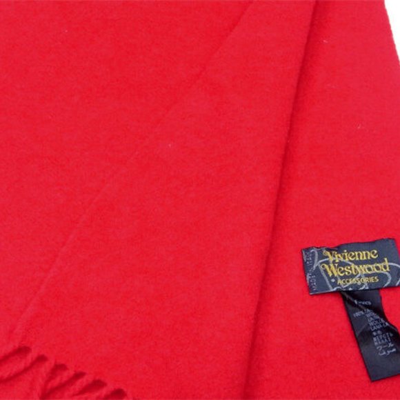 Authentic Vivienne Westwood Scarf Orb Red Woman - Picture 2 of 6